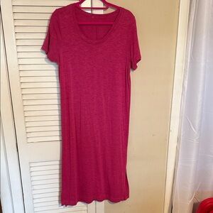 Casual Pink T-Shirt Dress